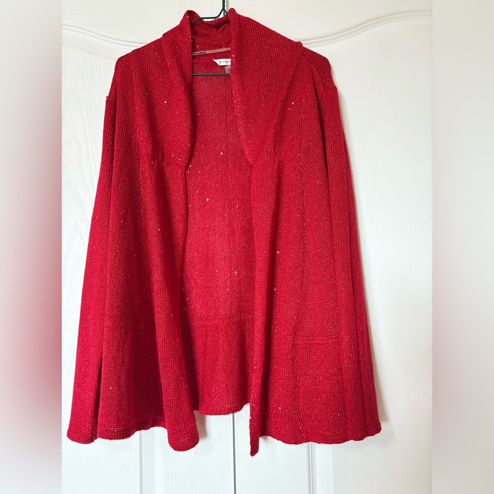 Bianca Nygard Elegant  Red Women's Sweater Size XL 16-18